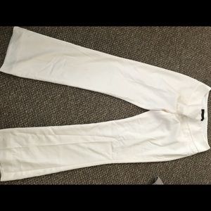 The Limited White bootcut suit pants